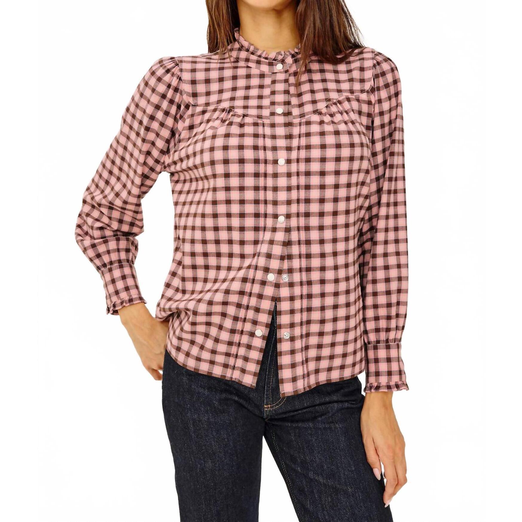 New Rails Alanna Shirt In Garnet Rose